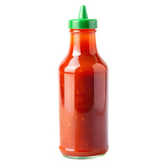 Spicy Hot Sauce Bottle: Red Hot Chili Sauce in Glass Bottle
