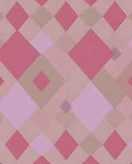 Elegant Harlequin diamond grid in berry violet tones.