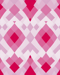 Elegant Harlequin diamond grid in berry violet tones.