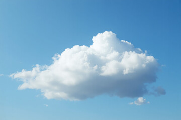 white cloud in a blue sky with no clouds