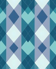 Elegant midnight blue harlequin with turquoise pearl pattern.