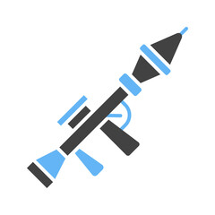 Bazooka icon vector image. Suitable for mobile apps, web apps and print media.