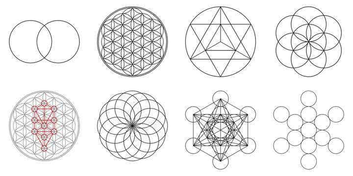 flower of life, Metatron's Cube, sacred geometry pattern メタトロンキューブ フラワーオブライフ スピリチュアル