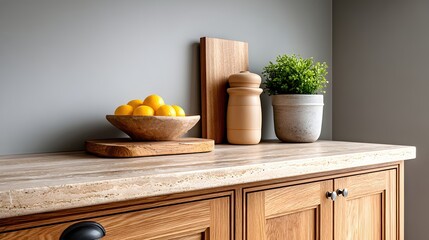 Bright Scandinavian Kitchen with Fresh Ingredients and Natural Decor