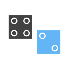 Dices icon vector image. Suitable for mobile apps, web apps and print media.