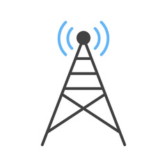 Electric Tower icon vector image. Suitable for mobile apps, web apps and print media.