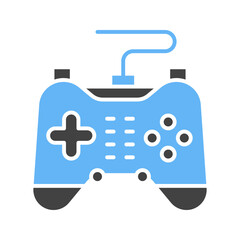 Gamepad icon vector image. Suitable for mobile apps, web apps and print media.