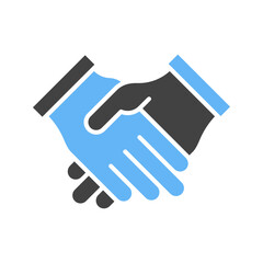 Handshake icon vector image. Suitable for mobile apps, web apps and print media.