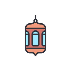 Obraz premium Illustration Of An Ornate Lantern With A Transparent Background