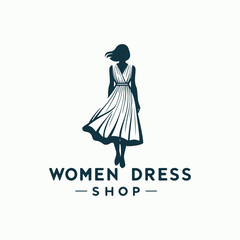 women dress shop logo 