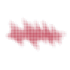Obraz premium Red Halftone Pattern