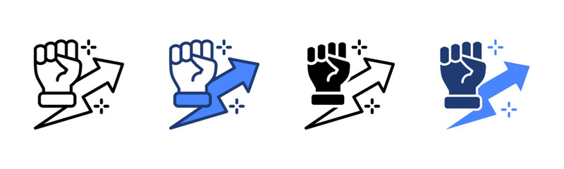 Motivation icon sheet multiple style collection