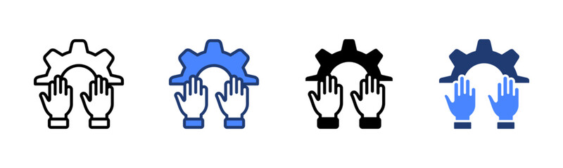 Participation icon sheet multiple style collection