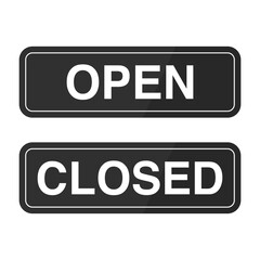 Shop open and closed
