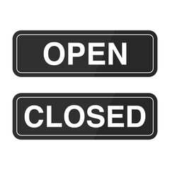 Shop open and closed