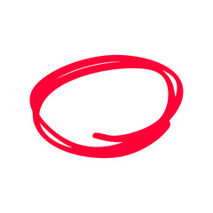 red circle mark highlight hand drawn
