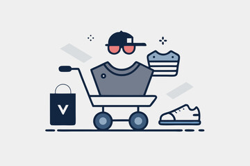 cart with minimalist fashion