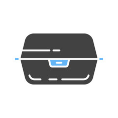 Lunch Box icon vector image. Suitable for mobile apps, web apps and print media.
