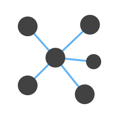 Molecule icon vector image. Suitable for mobile apps, web apps and print media.