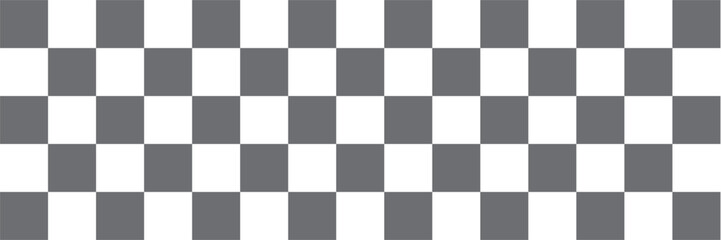 Black and white checkered pattern, Checkerboard seamless pattern. vector