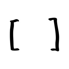 black square bracket element