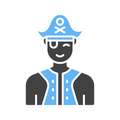 Pirate icon vector image. Suitable for mobile apps, web apps and print media.