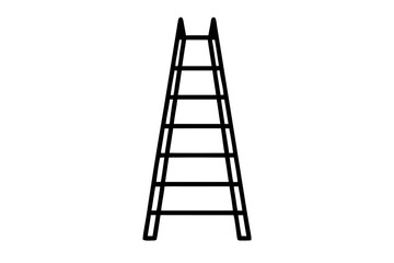 Ladder silhouette vector illustration