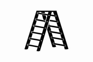 Ladder icon silhouette vector illustration