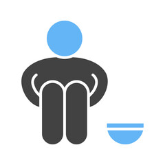 Poverty icon vector image. Suitable for mobile apps, web apps and print media.