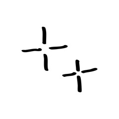 black sparkling element