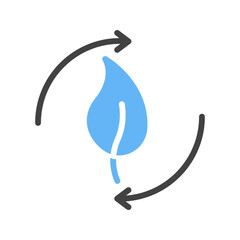 Renewable Energy icon vector image. Suitable for mobile apps, web apps and print media.