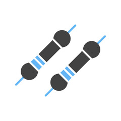 Resistor icon vector image. Suitable for mobile apps, web apps and print media.