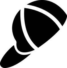 Baseball hat, cap icon in flat. sign symbol mockup isolated on transparent background