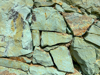 Texture stone with emerald color. seamless wall texture