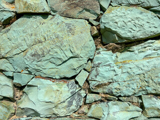 Texture stone with emerald color. seamless wall texture