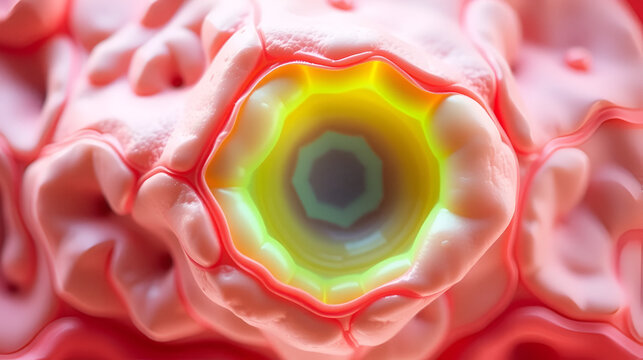 Foveolar cell or surface mucous cell of the stomach wall,  secretes mucus which cover the stomach wall, protecting it from the gastric acid.