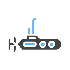 Submarine icon vector image. Suitable for mobile apps, web apps and print media.