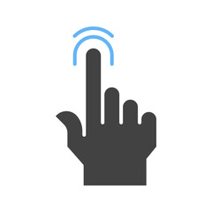 Touch icon vector image. Suitable for mobile apps, web apps and print media.
