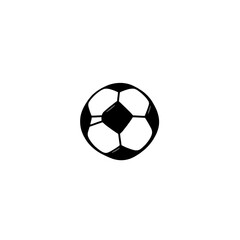Obraz premium black and white football line art vector