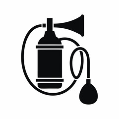 Air Horn Pump silhouette vector illustration