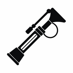 Air Horn Pump silhouette vector illustration