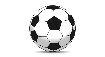 Fototapeta premium Soccer Ball Black and White