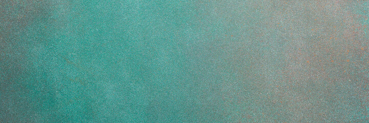 Green and rusty texture background, abstract backdrop for design, top view, copy space, banner