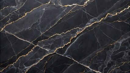 Elegant black marble texture with gold veins perfect for luxurious design backgrounds