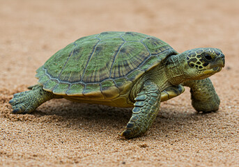 Fototapeta premium turtle on the rock