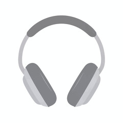 Modern headphones with smartphone app illustration, focused relaxation
