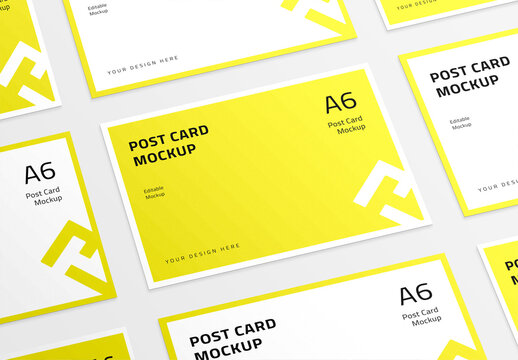 Postcard Mockup PSD Template