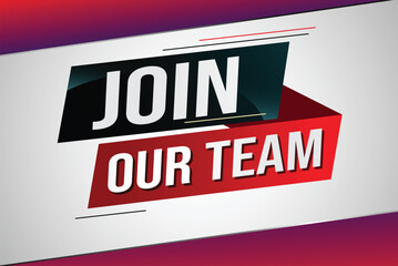 join our team word concept vector illustration with modern futuristic 3d style for landing page template ui web mobile app poster banner flyer background gift card coupon label wallpaper	
