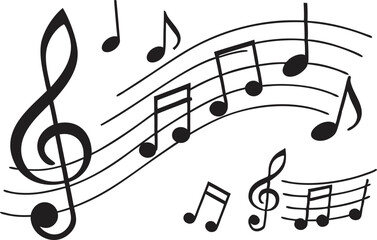 Music Note Clipart Set for Creative Projects. Hand Drawn Music Note Clipart Collection. Musical Note Clipart for Designs and Crafts. Music Note Clipart for Art and Decoration