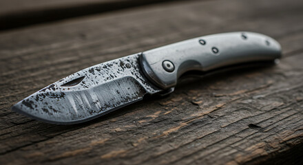 Rustic elegance sharp blade detailed craftsmanship timeless design perfect pocket knife